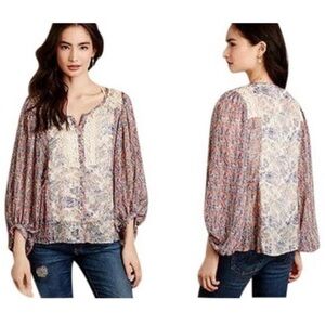HD in Paris for Anthropologie Chinoiserie peasant blouse